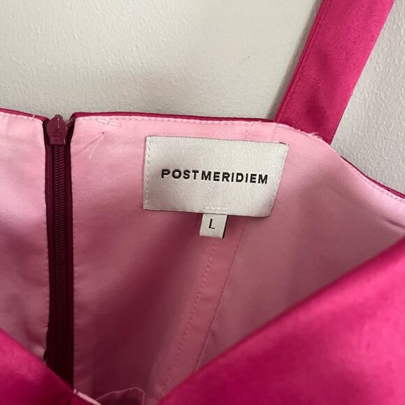 POSTMERIDIEM Satin Bustier Dress Size L - Picture 3 of 5